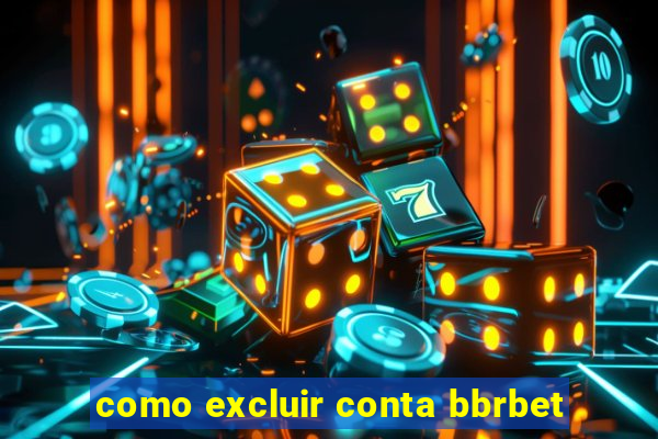 como excluir conta bbrbet